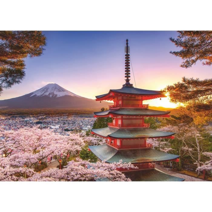 Ravensburger Puzzle Adulte Puzzle 1000 pièces Cerisiers en Fleurs du Mont Fuji Adultes et Enfants à partir de Puzzle de qualité supérieure Paysages & Nature 12000582 - vue 7