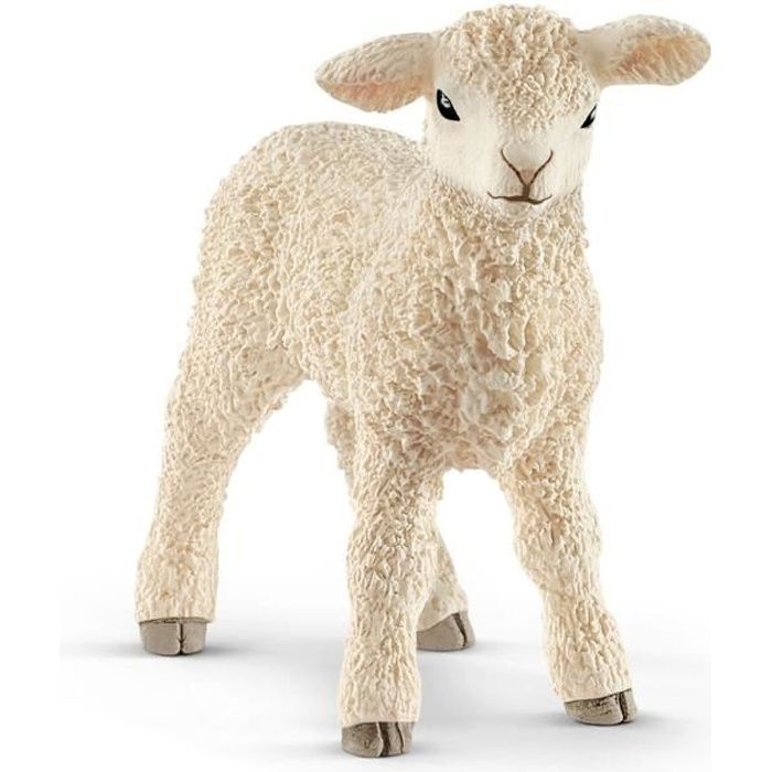 figurine agneau - schleich - farm world - a partir de 3 mois