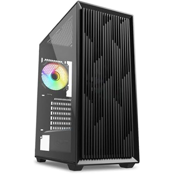 Boîtier PC ATX - SHARKOON - VK2 RGB - Verre trempé - Airflow puissant - Gestion des câbles optimisée