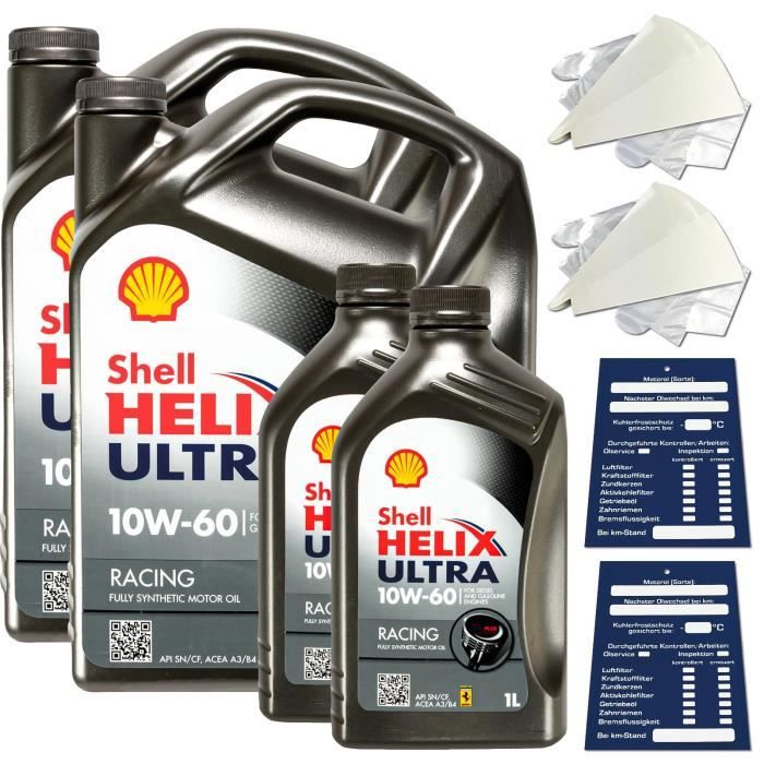 10 Litre Original Shell Helix Ultra Course 10W60 L'Huile De Moteur 550040760 De