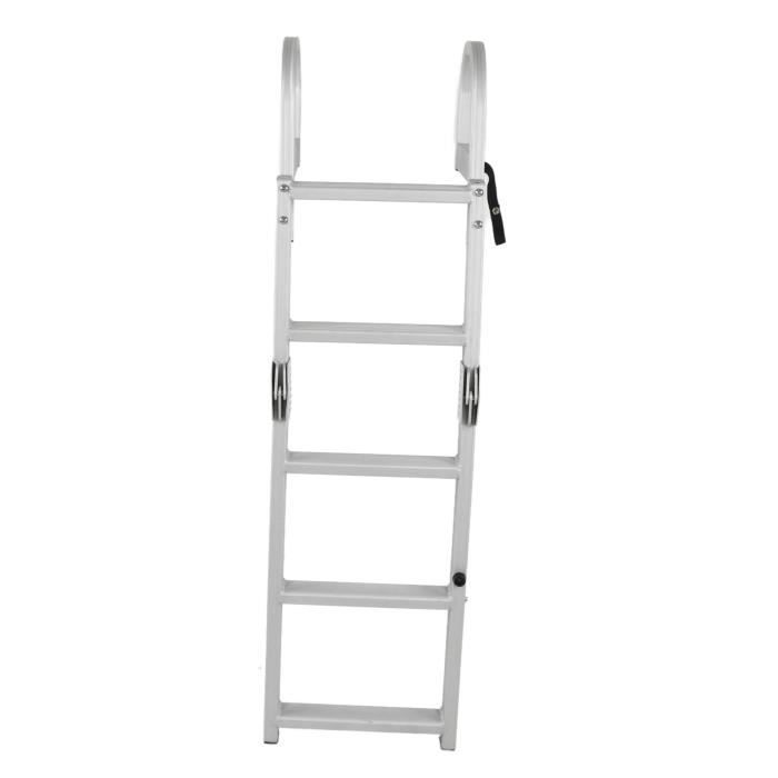 Échelle De Quai Amovible VEVOR 5 Marches Aluminium - Charge 350 Lbs (158 Kg) - Pour Bateau