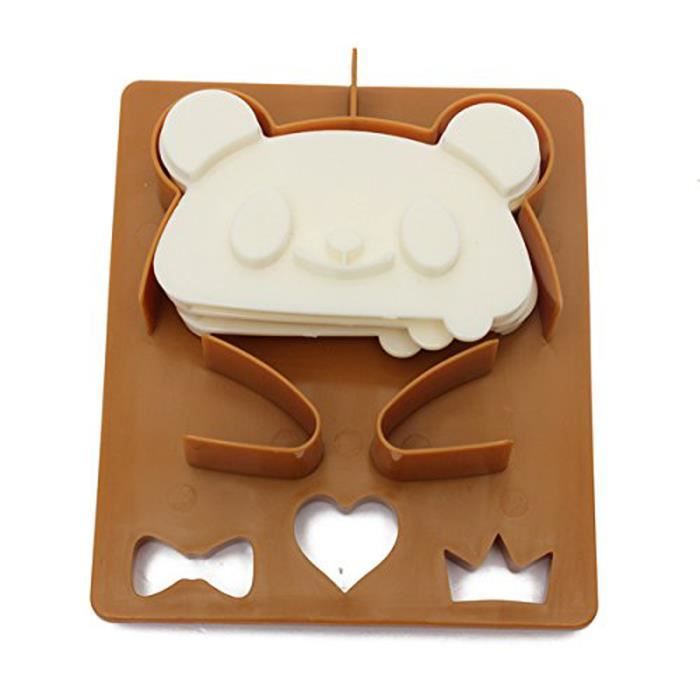 3 Pcs Coupe Moule A Gateau En Forme De Penda Et Grenouille De Toast Sandwich Cdiscount Maison