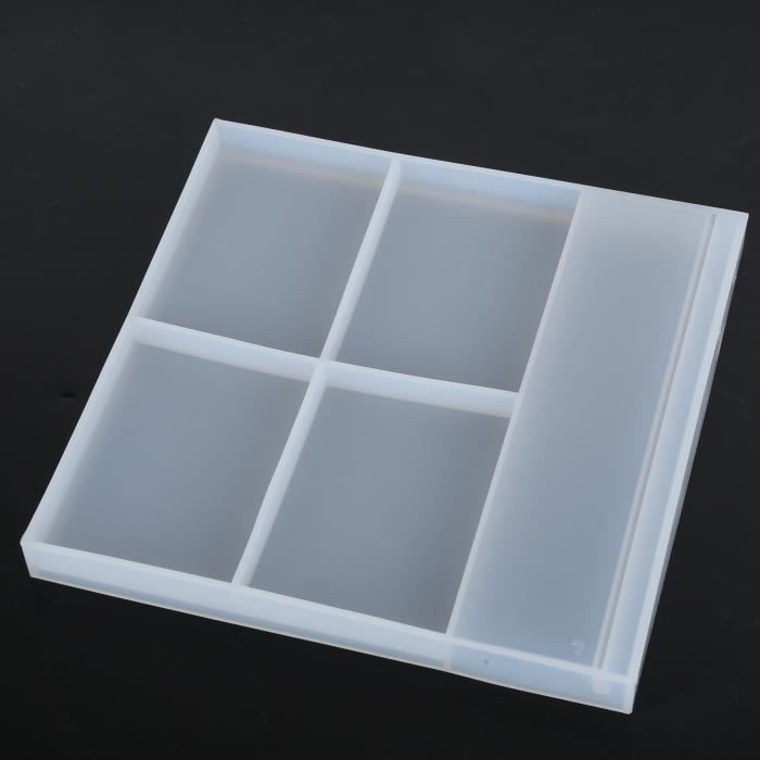 Kit De 3 Moules En Silicone Pour Cadres Photo En Résine - Forme Vague, Idéal Pour Personnaliser Des Photos Ou Téléphone