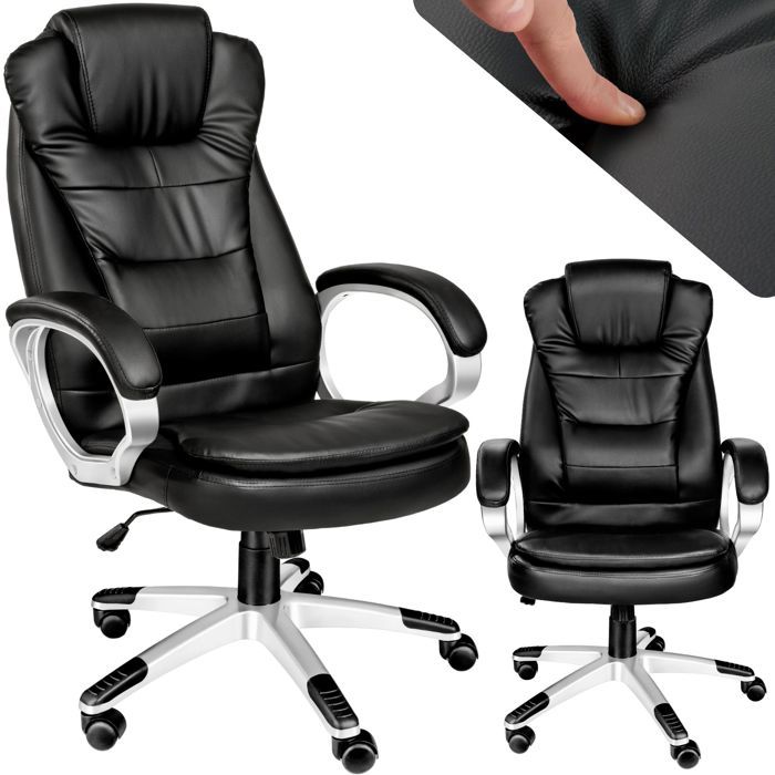Fauteuil de bureau en cuir veritable  Achat / Vente pas cher