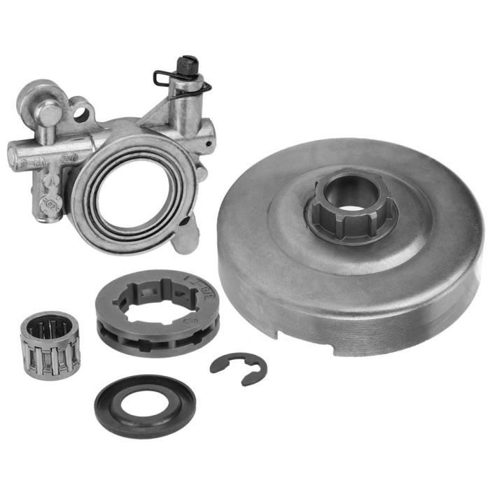 Kit D'embrayage Pour Tronçonneuse Husqvarna 575XP, 576XP, 570 - Inclut Tambour, Pompe à Huile, Chaîne 3/8x7T