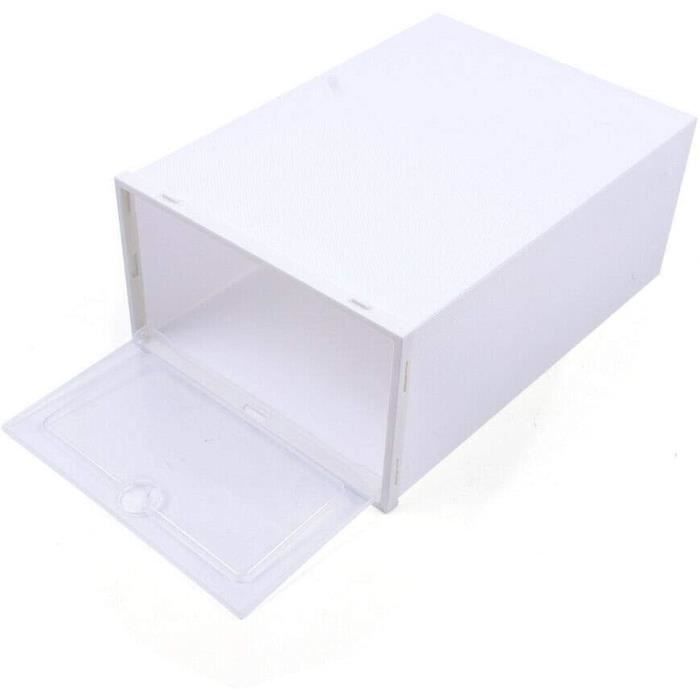 20 Tiroir Boîte De Rangement Boîte À Chaussures Boîtes Fenêtre De Visualisation Transparente Empilable En Carton Rangement De Chaussures