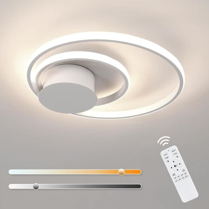 36W Plafonnier LED Dimmable, Luminaire Plafonnier avec Télécommande