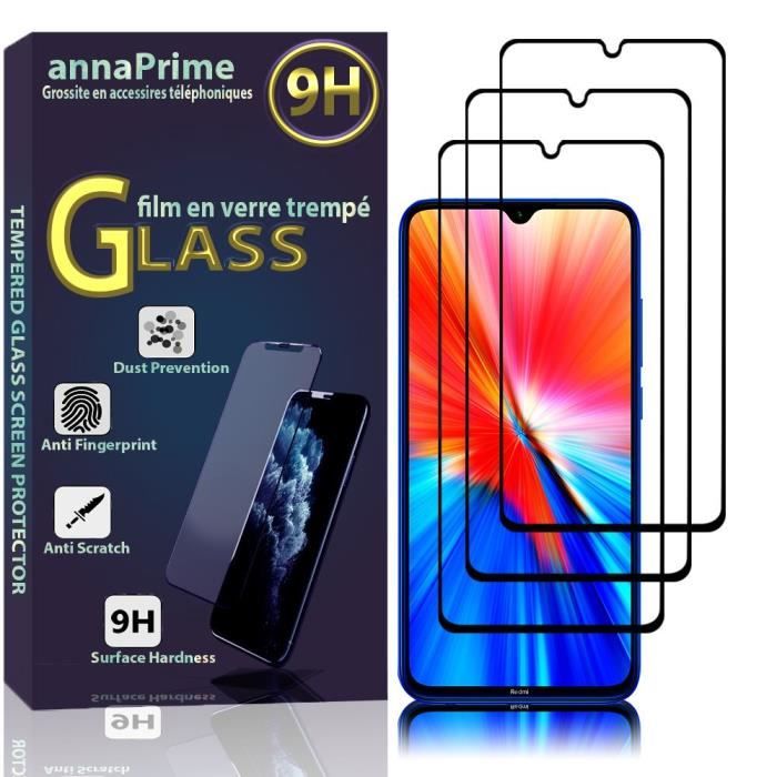 Verre Trempé Pour Xiaomi Redmi Note 8 – Pack De 2 Films Protecteurs Anti-Choc & Anti-Rayures