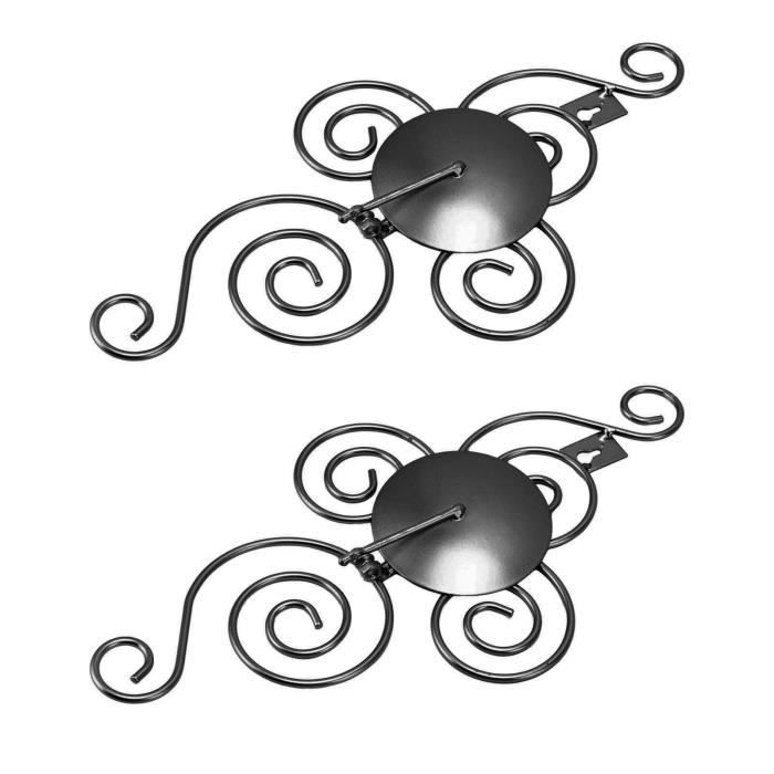 Bougie Noire DanDiBo Cu0153ur Double Support Murale Pour Bougie Chauffe-Plat Cu0153ur 65 Cm Sup Chauffe-Plat En Mu00e9tal Chandelier Mural Porte Bougie