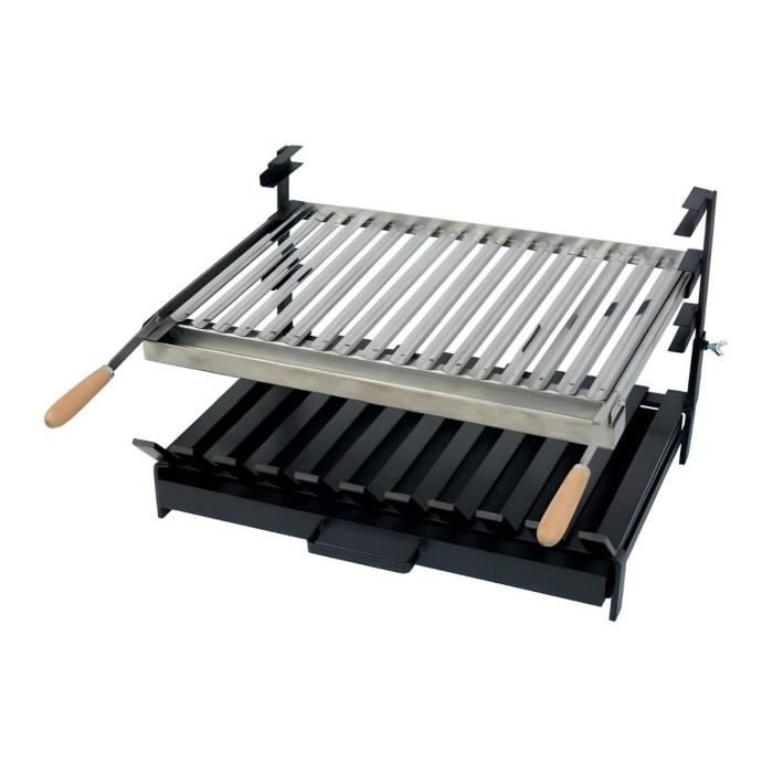 Grille à Rôtir Pour Poulet Avec Plateau à Huile Réglable En
