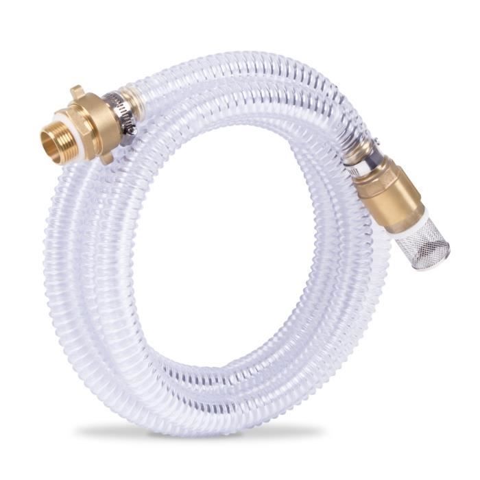 Tuyau Piscine 6 M 38 Mm - Divisible Tous Les 1,5 M - Résistant Chlore Et UV