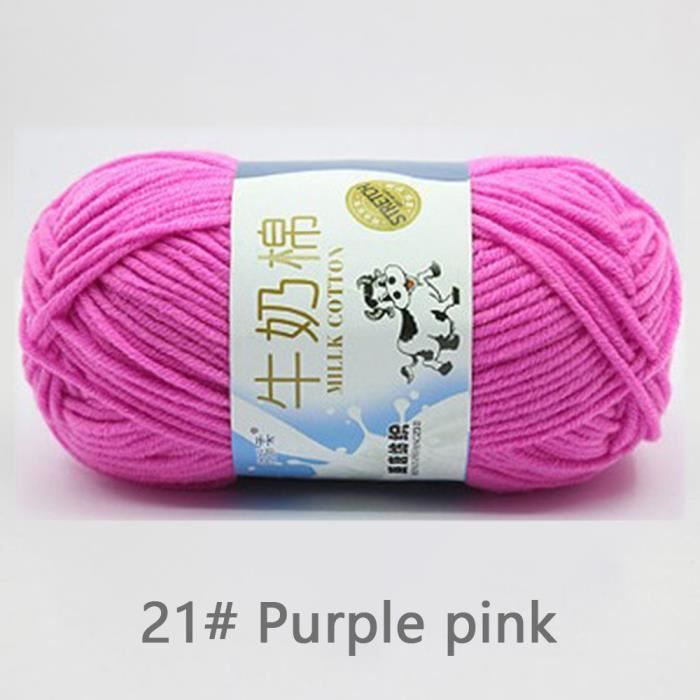 Lot De 5 Pelotes De Fil à Tricoter Acrylique Fin - 650g - Couleur Tilleul - Printemps/Été