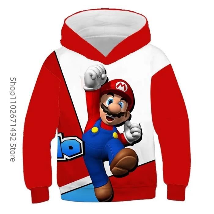 Sweat Super Mario garçon - bleu canard, Garçon