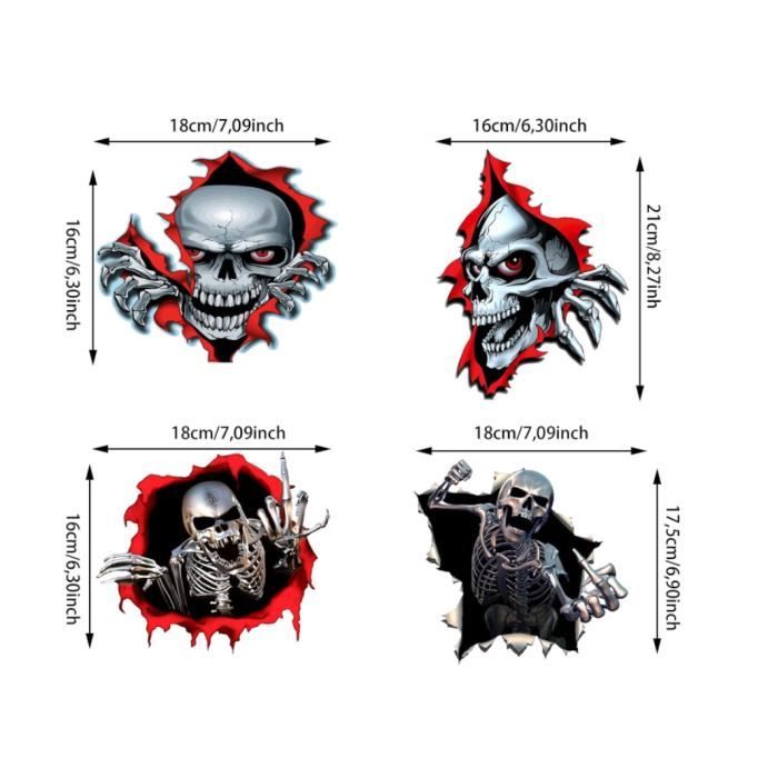 Sticker autocollant JDM Tête de Mort Love