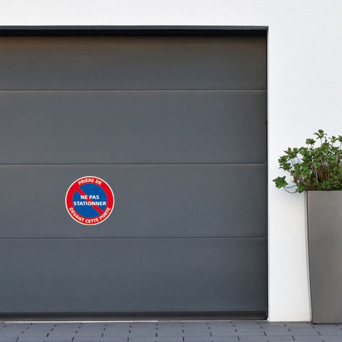 AUA SIGNALETIQUE - Autocollant Ne Pas Marcher ou stationner à cet Endroit P024-AI - 150x210 mm
