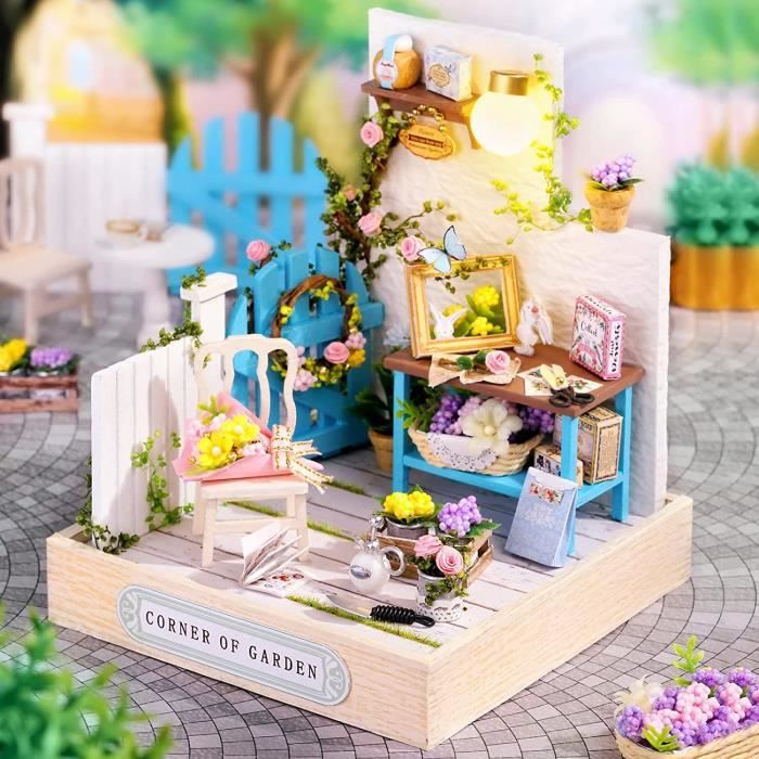 Cuteefun Maquette Maison Miniature pour Adulte à Construire, DIY Maison de  Poupée Miniature Bois en Kit avec Meubles Musique, Cadeau de Bricolage  Artisanal (Boutique de Thé) : : Jeux et Jouets