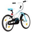Vélo pour enfants 18 pouces Bleu et blanc-2