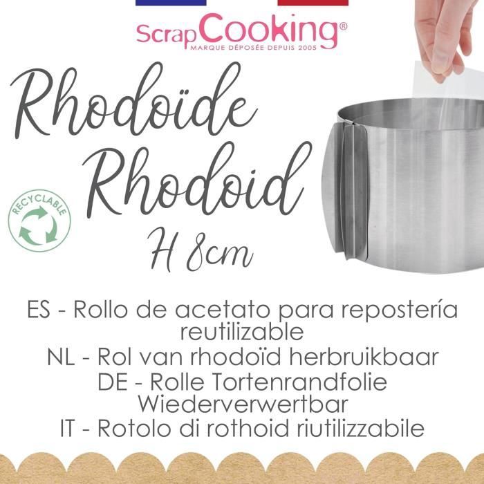 Scrapcooking - Ruban De Rhodoïde H 8 Cm X 3 M - Rouleau Rhodoid