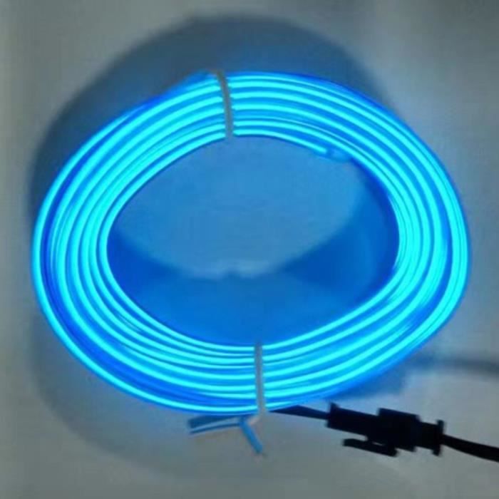  Bleu LED Voiture Interieur Flexible Étanche Bande LED Moto 12V  Lumière De Voiture 5050-12SMD 30CM LED Lumiere Interieur Voiture 6PCS