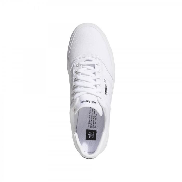 Basket adidas Originals 3MC Vulc ADIDAS ORIGINALS B22705 Adulte Blanc Lacets Mixte Textile Plat Blanc Cdiscount Chaussures