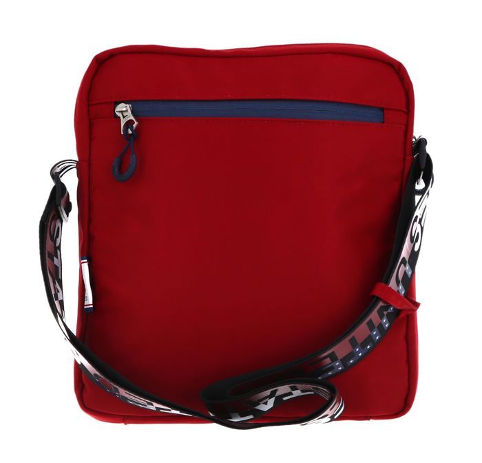 Acheter sac bandoulière en toile à rayures horizontales blanc et rouge