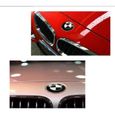 2 pièces emblème de capot BMW 82mm noir et blanc/emblème de coffre 74mm pour BMW, emblèmes Replaceme 6 7 8 série 325i 328i E Series -3