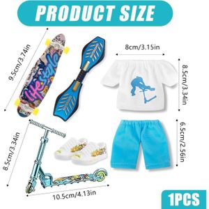 Mini Trottinette à Doigts Portable – Jouet Fidget Pour Enfants Et Adultes, Cadeau Anniversaire Ou Déco, Couleur Aléatoire