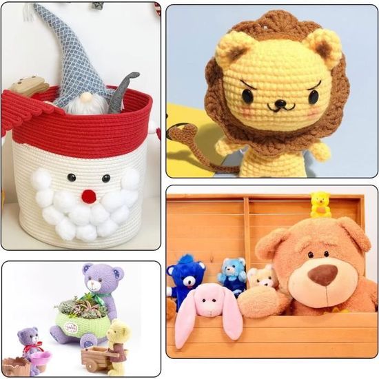 Pmueuff 1040 Pièces Yeux Et Nez Sécurité Amigurumi - Kit Complet Pour Poupées Et Peluches