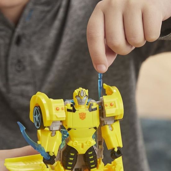 Transformers Bumblebee Cyberverse Adventures - Robot électronique Trooper  Bumblebee 14 cm - Jouet transformable 2 en 1 - Cdiscount Jeux - Jouets