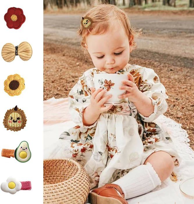 Doboi Lot De 24 Barrettes à Cheveux Pour Bébé Fille Entièrement