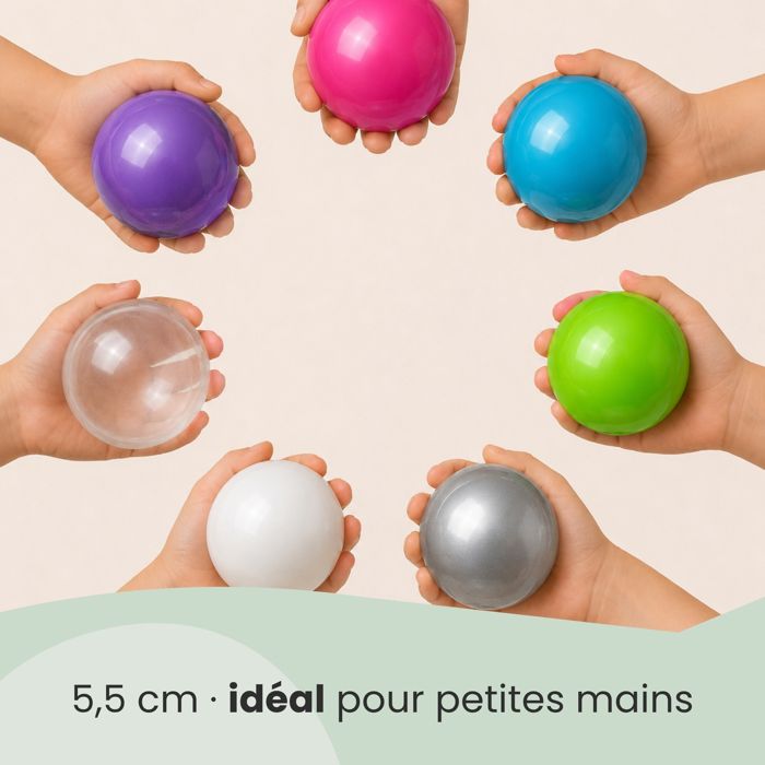 150 Balles De Jeu LittleTom 5,5cm - Piscine à Balles Enfants Couleurs Vives