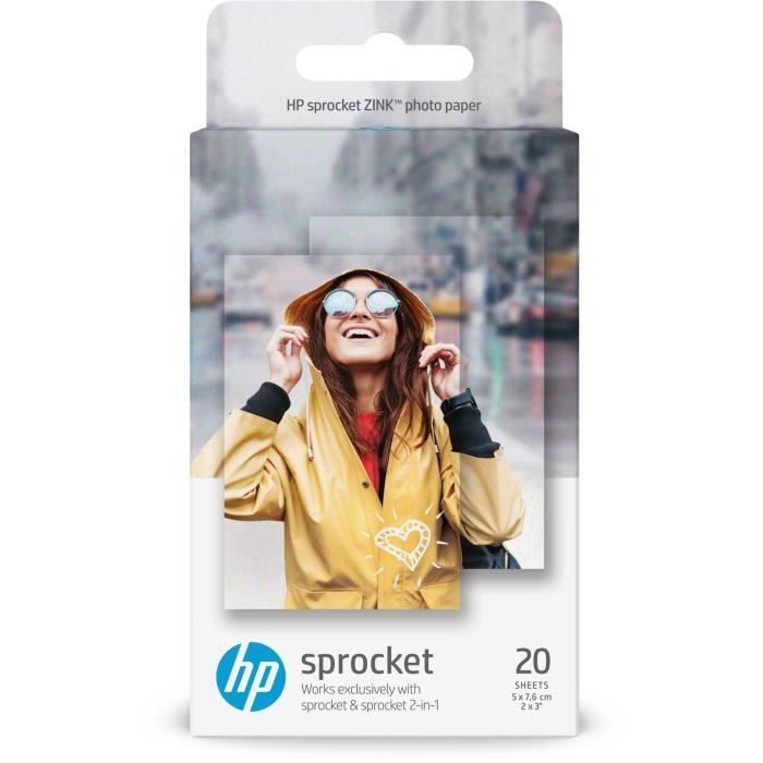 Imprimante photo de poche HP - Sprocket Plus - Blanc - impression  instantanée - Cdiscount Informatique