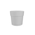 Pot à fleurs et plantes rond CAPRI LARGE - Plastique - Réservoir d'eau - diamètre 50 cm - Blanc - ARTEVASI-0