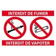 interdiction interdit fumer Vapoter logo 3635 autocollant adhésif sticker - Taille : 4 cm-0