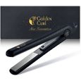 Golden Curl Lisseur Fer a lisser GL806 Plaque Titanium Professionnelle Ionique Extra Céramique, 2en1 Lisse & Boucle - Garantie[137]-0