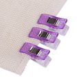 YOSOO Pince à piquer 20pcs / pack Clip de couture en plastique pour pinces à relier en tissu à tricoter à coudre (violet)-0