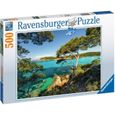 Puzzle 500 pièces - Vue sur la mer - Ravensburger - Paysage et nature - Mixte-0