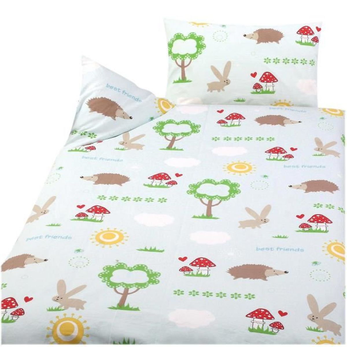 Bébé Set de Lit Linge Ciel Nid Pour Coussin Couverture 100x135 Nouveau
