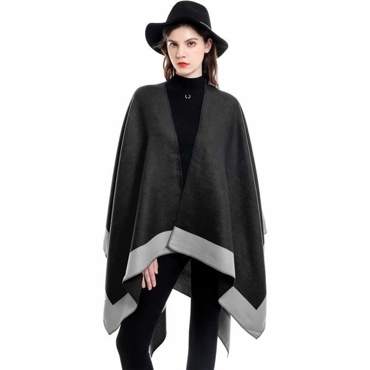Poncho Grande Ã©charpe Femme Grande écharpe Femme Hiver Poncho