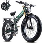 ITSTANDS X27 - Vélo Électrique 27.5"x2.8" Jaune - E-BIKE 750W - Batterie Amovible 48V 17.5AH - Autonomie 100KM - Vitesse 40KM/H