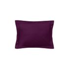 DKDO Taie d'oreiller rectangle - 50 x 75 cm - 100% coton - France - Prune