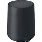 ZONE DENMARK Poubelle de Salle de Bain Design Noire Soft Touch - 5L