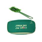CARTALOTO Kit Accessoires Loto Bingo 3 en 1 - Trousse + Baton ramasse jetons magnetique + 100 pions aimantes Vert - Set Materiel Jeu + Carte