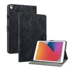 NOBRAND Coque Tablette iPad 10.2" (Modèle 2021-2020-2019,9ème-8ème-7ème Génération) Étui Coque en Cuir PU Housse Magnetic Housse - Noir
