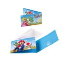 AMSCAN 8 CARTONS INVITATION ENVELOPPES SUPER MARIO Bleu, Turquoise, Ciel, Marine