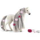 SCHLEICH Figurine Jument Quarter à coiffer - Ensemble de 14 Pièces avec Figurine Cheval à la Crinière Coiffable et Plein d'Accessoires -