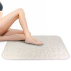 FISHTEC - Tapis galets moelleux, 60x45x1,2 cm, mousse mémoire 40D, polyester velours, lavable 30°