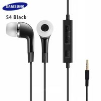 S4 noir-Samsung AKG-Écouteurs Filaires Originaux de 3.5mm, Oreillettes Galaxy avec Microphone, pour S10 5g S1