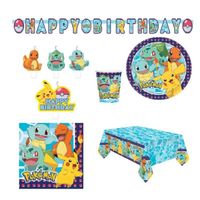 Mgs33 Kit ( cde 6 ) set anniversaire 40 pieces , Pokemon , Fêtes et anniversaires enfants