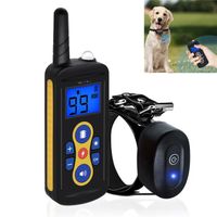 TD® Collier de dressage pour chien petite taille anti aboiement télécommande contrôle distance étanche vibration clic sonner trois